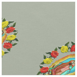 Tissu Notre Dame Guadalupe Vierge Marie Catholique Mexiq