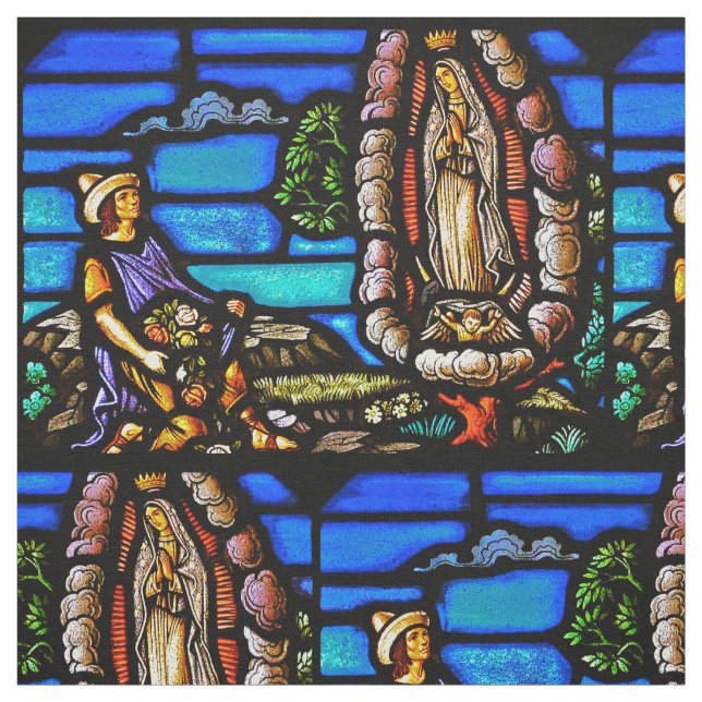 Tissu Notre Senora verre souillé de Madame Guadalupe (Échantillon)