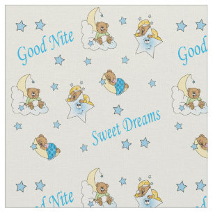 Tissu Nounours de bonne nuit