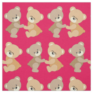 Tissu Nounours mignons