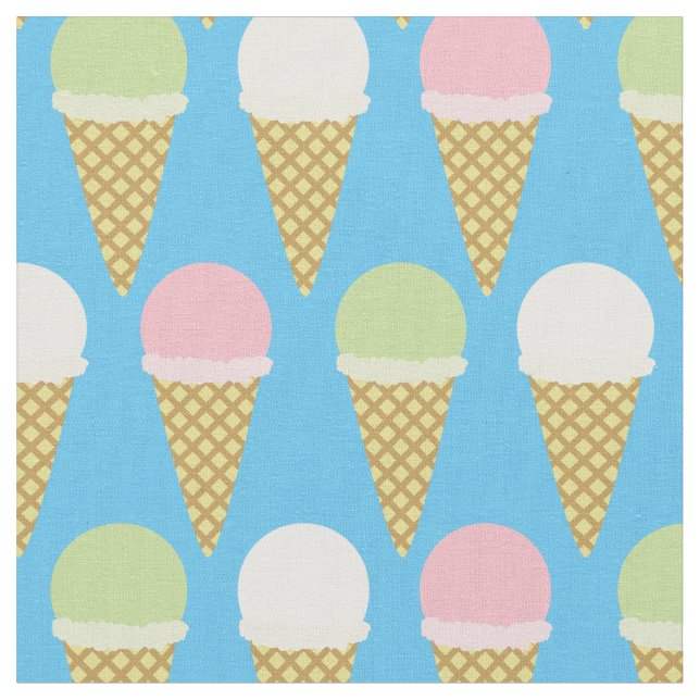 Tissu Nourriture Mignonne Glace pour Enfants (Fermer)