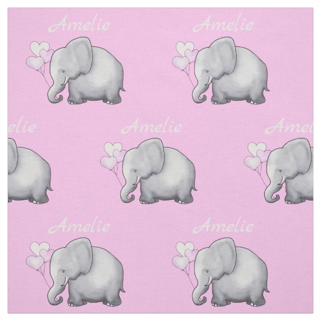 Tissu Nourriture pour bébés Eléphants de mûres personnal (Échantillon)