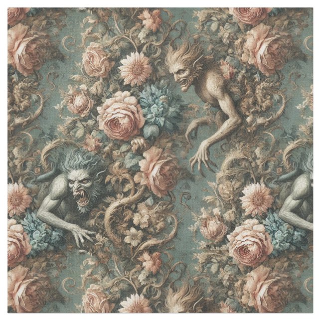 Tissu Nous Beast Ce Soir - Carrelage Classique Gothique (Fermer)