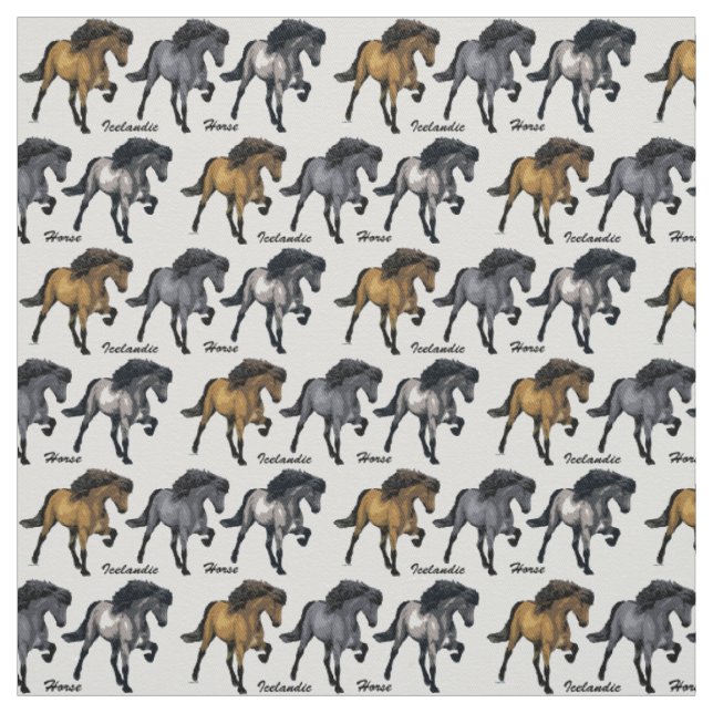 Tissu Nouvelle Vogue Cheval Islandais (Échantillon)