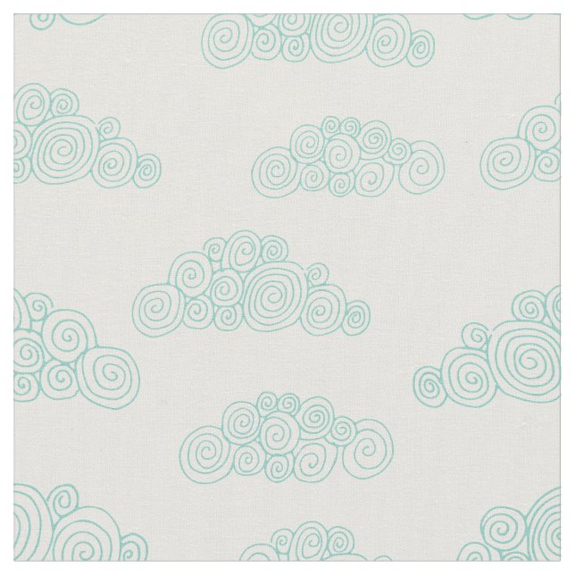 Tissu Nuages de pluie (Fermer)