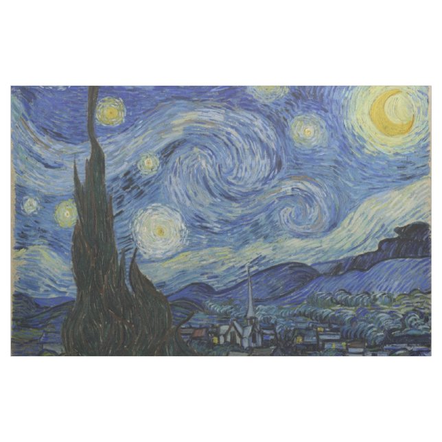 Tissu Nuit étoilée par Vincent Van Gogh (Yard)