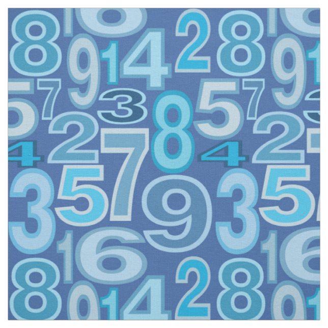 Tissu Number pattern (Échantillon)