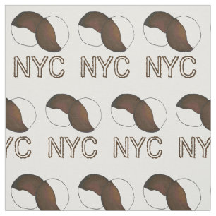 Tissu NYC New York City Iconic Noir et Blanc Cookie