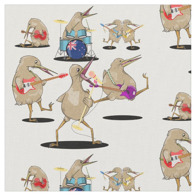 Tissu NZ Music Kiwi (Fermer)