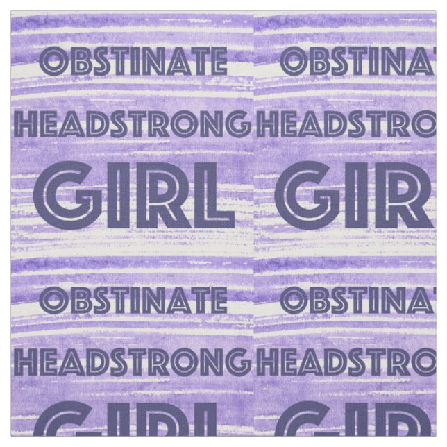 TISSU OBSTINER HEADSTRONG FILLE COUSSIN PURPLE (Échantillon)