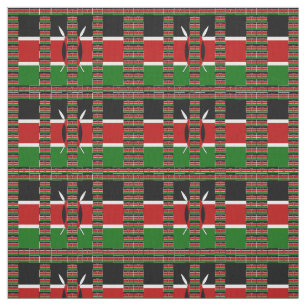 Tissu Occasion spéciale Noir Rouge Vert Kenya