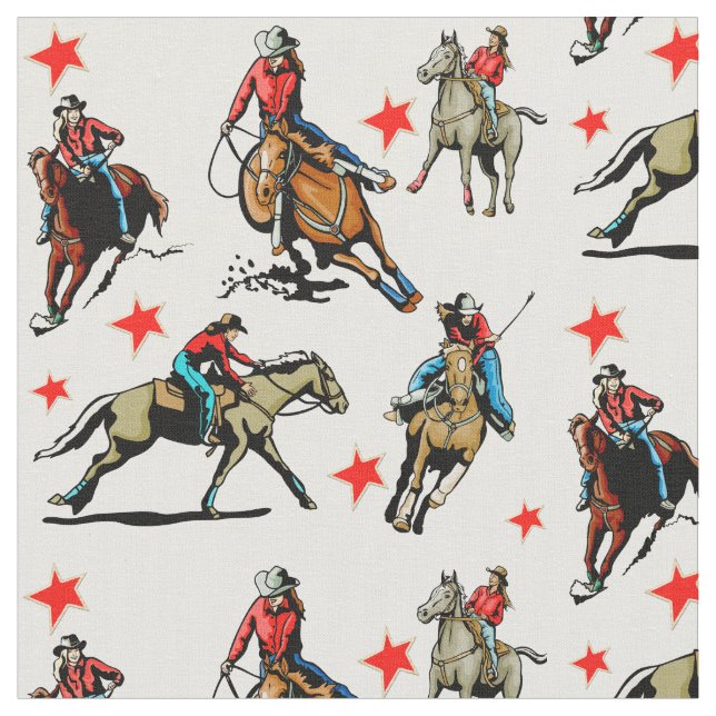 Tissu occidental de conception de chevaux (Fermer)