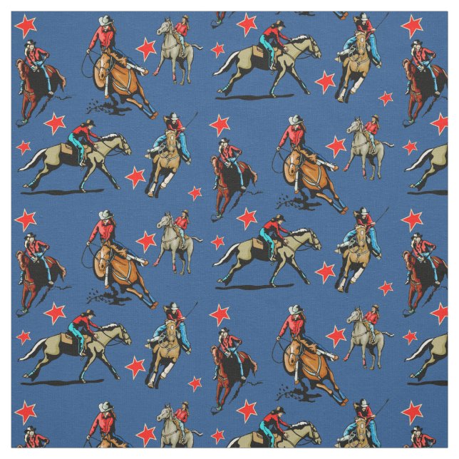 Tissu occidental de conception de chevaux (Échantillon)