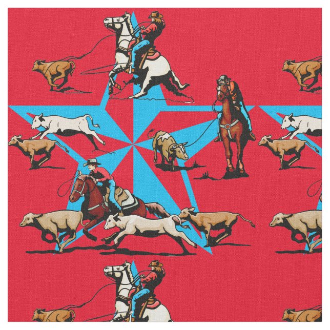 Tissu occidental Roping Roping de rodéo de veau (Fermer)