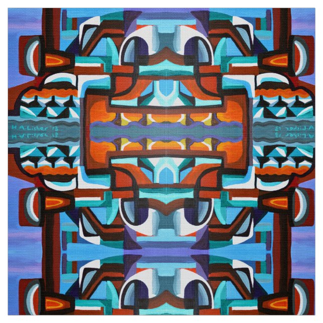 Tissu Ocean city (Échantillon)