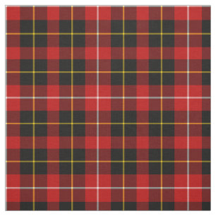 Tissu O'Connell Tartan Rouge et noir irlandais Plaid