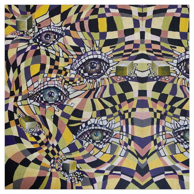 Tissu Oculus rétro moderne 80s 90s (Échantillon)