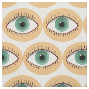 Tissu Oeil humain drôle réaliste
