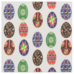 Tissu Oeufs de pâques pysanky ukrainiens