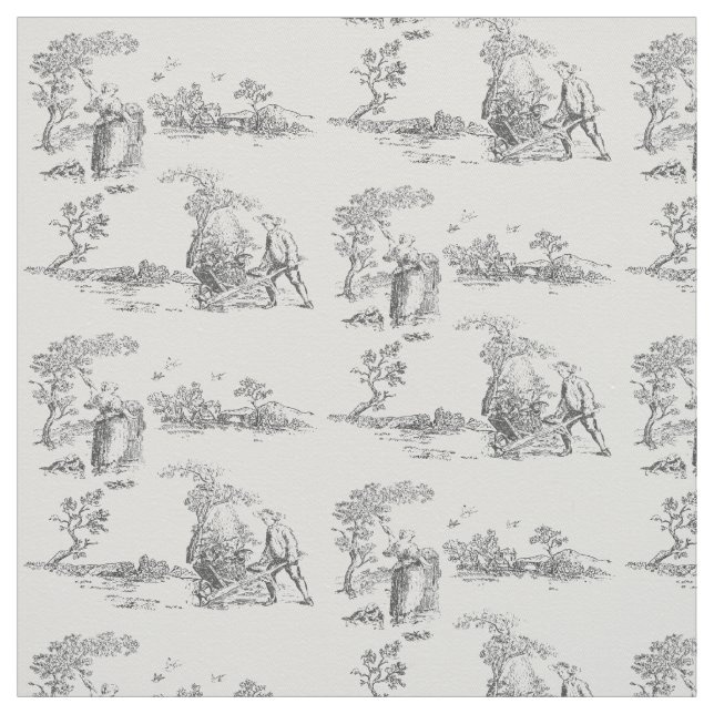 Tissu OEuvre d'art rural antique (Échantillon)