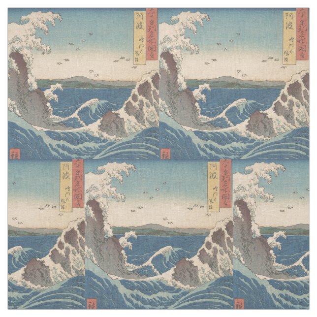 Tissu Oeuvre japonaise de Naruto Whirlpool (Échantillon)