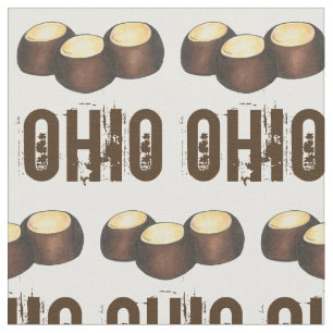 Tissu Ohio Chocolate Arachide Beurre Buckeye Nut bonbon 