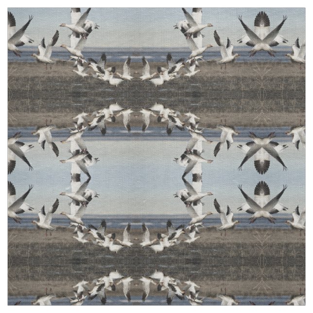 Tissu Oies des neiges volantes (Échantillon)
