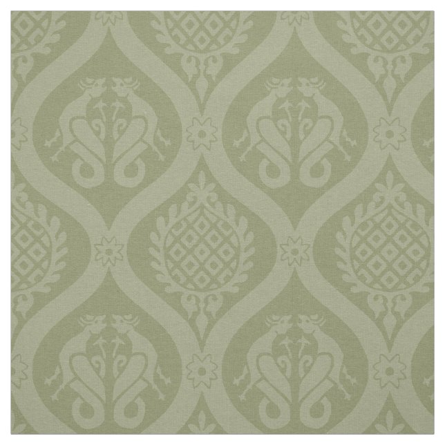 Tissu Oignon de wyvern, vert de printemps (Échantillon)
