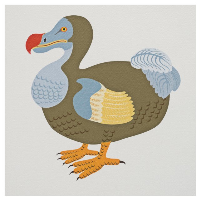 Tissu Oiseau classique de dronte de bande dessinée (Échantillon)