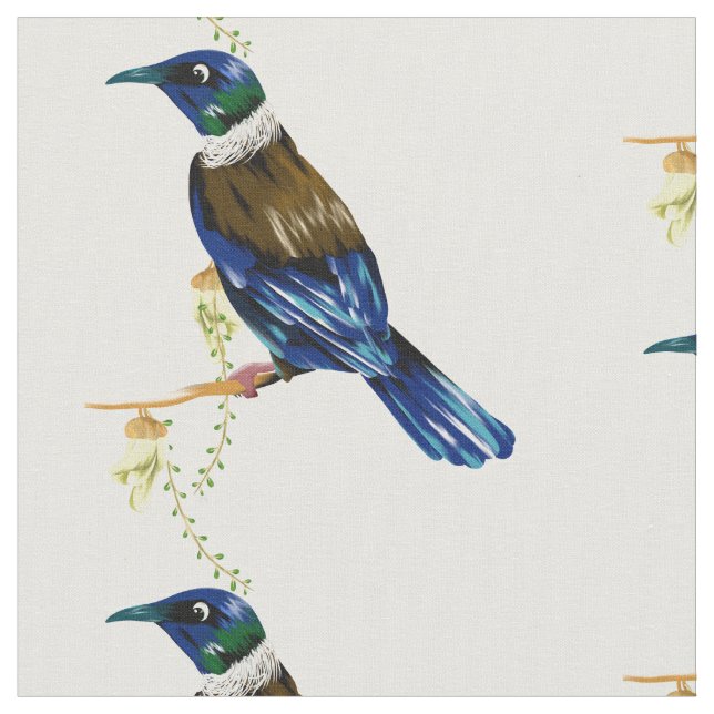Tissu Oiseau indigène de Tui Nouvelle-Zélande (Fermer)