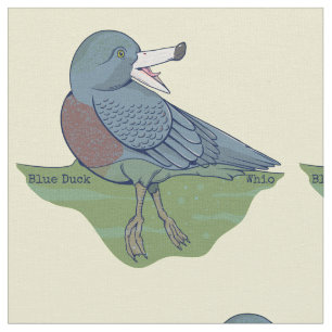 Tissu OISEAU Whio Blue Duck NZ