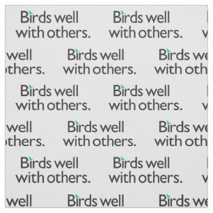 Tissu Oiseaux bien avec d'autres