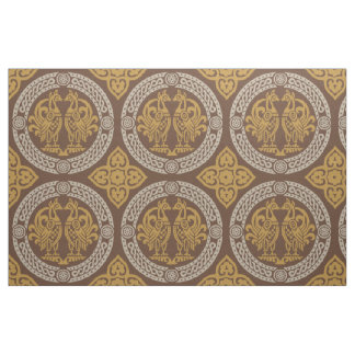 Tissu Oiseaux byzantins, Ambre