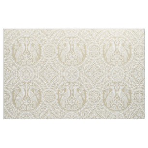 Tissu Oiseaux byzantins en ivoire