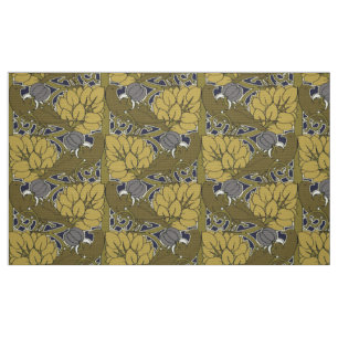 Tissu Oiseaux dans les fruits Motif par Voysey