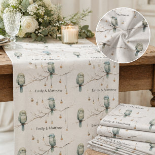 Tissu Oiseaux de l'amour de la forêt rustique Mariage r