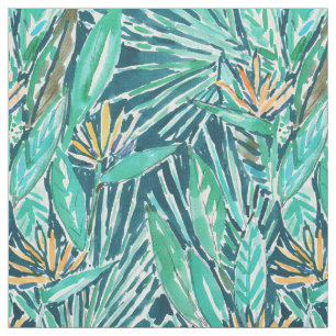 Tissu OISEAUX de l'aquarelle tropicale de PARADIS