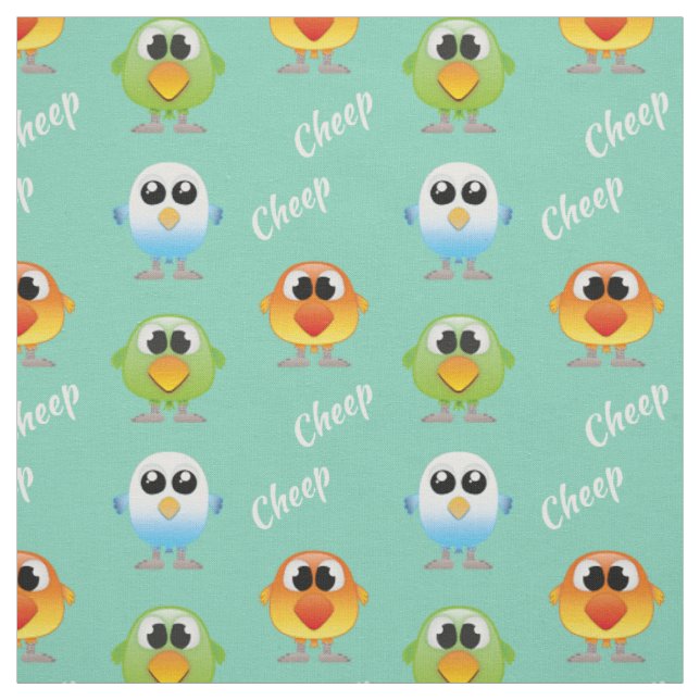 Tissu Oiseaux de piaulement de piaulement pour de petits (Échantillon)