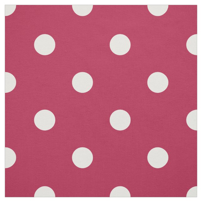 Tissu Old Glory Rouge Blanc à pois (grande échelle) (Échantillon)