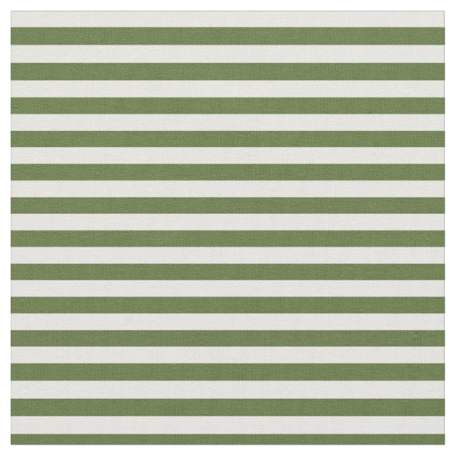 Tissu Olive foncé Vert et blanc Laillé/Motif rayé (Fermer)