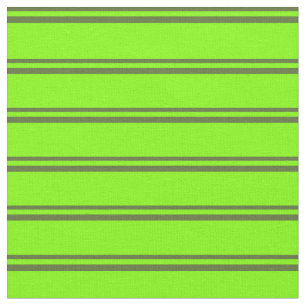 Tissu Olive foncé Vert et chartreuse Lignes colorées