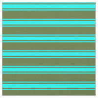 Olive foncé vert et Cyan Lignes/Motif