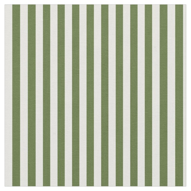Tissu Olive foncé vert et Motif de crème à la menthe (Fermer)