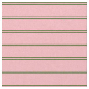 Tissu Olive foncé Vert et Pink clair