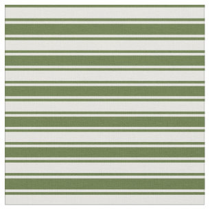 Tissu Olive foncé Vert & Grandes Crème de menthe