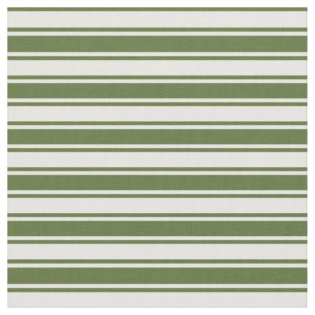 Tissu Olive foncé Vert & Grandes Crème de menthe (Fermer)