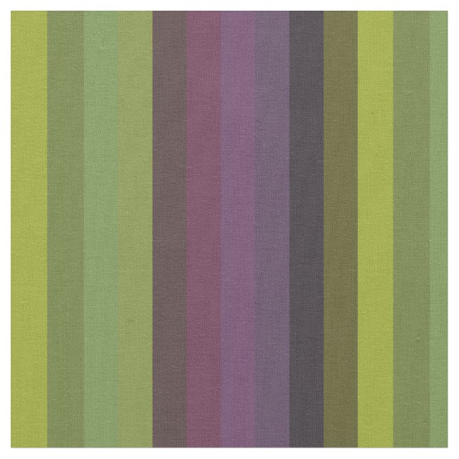 Tissu Olive, Sage & Plum Moody Vertical Stripes (Fermer)