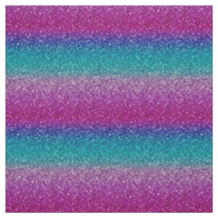Tissu Ombre Turquoise rose brillant