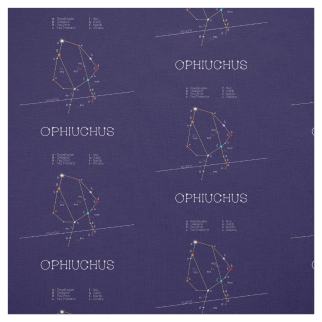 Tissu Ophiuchus de constellation zodiaque (Échantillon)