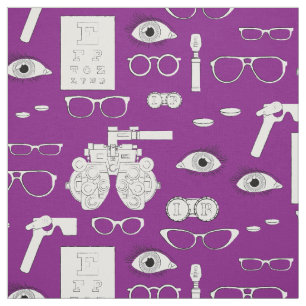 Tissu Optométriste Opticien Vintage